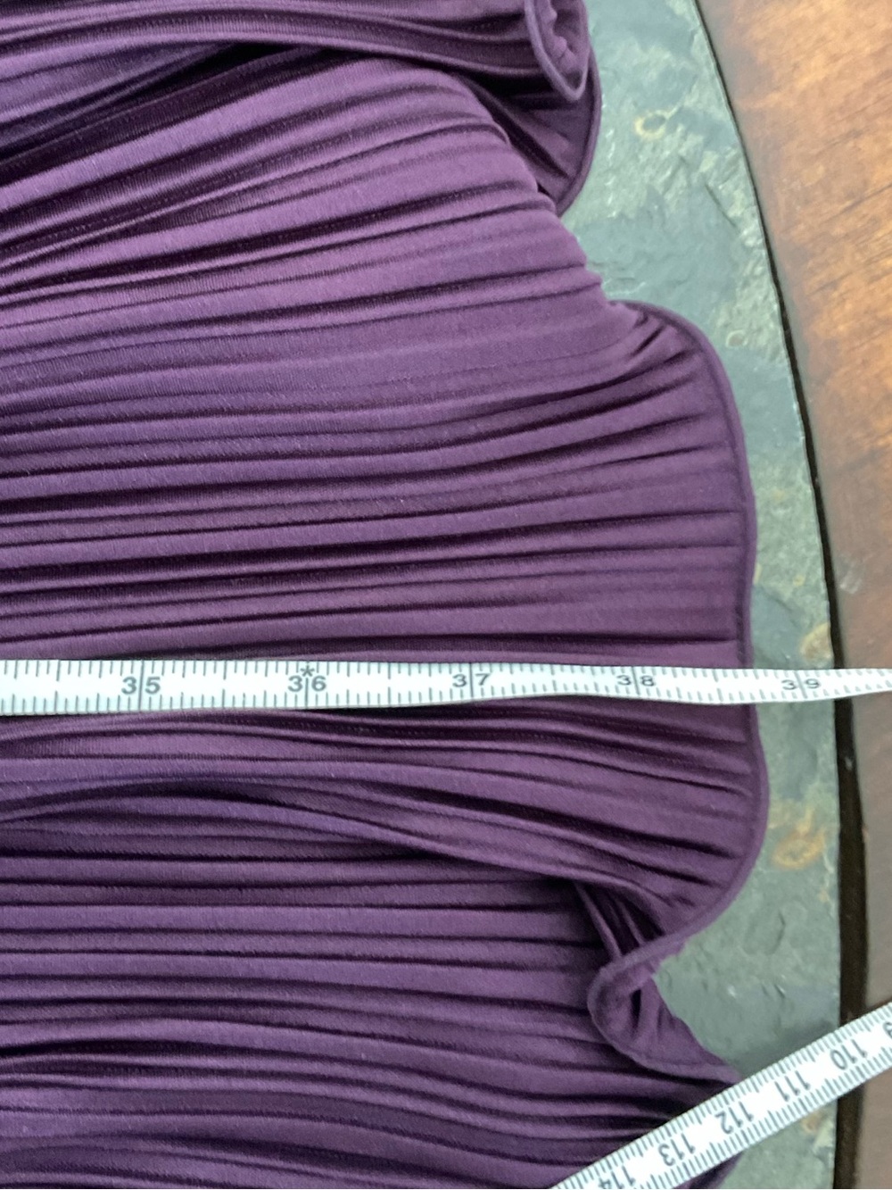 Lauren Ralph Lauren Purple Pleated Charmeuse Dress - Picture 10 of 10